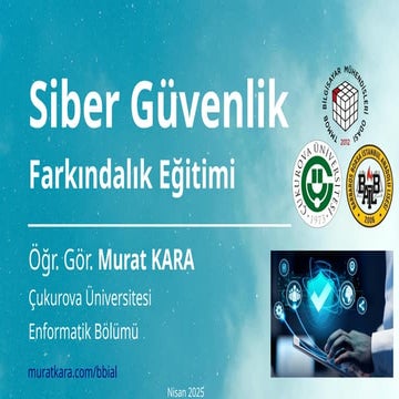 Siber Güvenlik Farkındalık Eğitimi - Liseler İçin