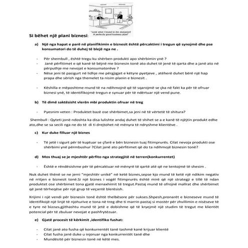 Si bëhet një plani biznesi
