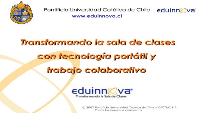 Centro de Tecnología Educativa de Tacuarembó. Presentación Eduinnova Chile.Si...