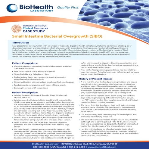 A Comprehensive Guide to Hydrogen Sulfide H2S SIBO | PDF