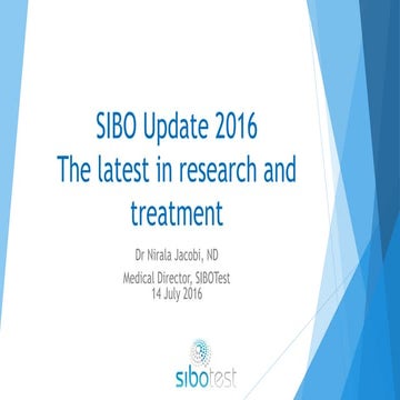 SIBO Update Webinar 2016