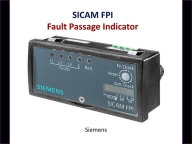 SICAM FPI - Fault Passage Indicator