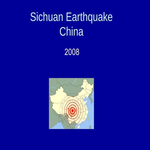 Sichaun Earthquake Pupil Example 2