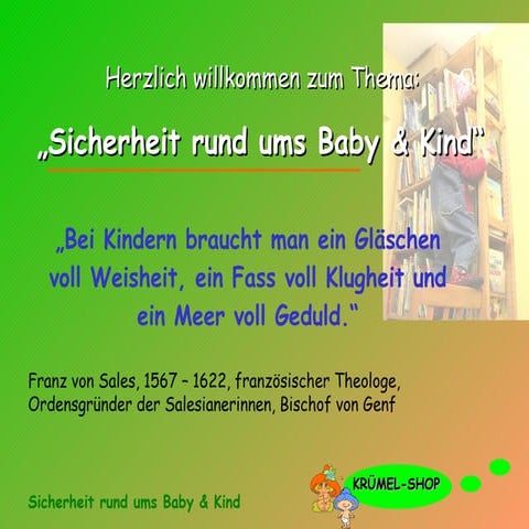 Sicherheit rund ums Kind im 1. Lebensjahr
