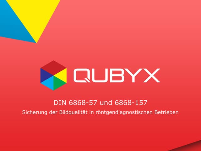 Sicherung der Bildqualität in röntgendiagnostischen Betrieben