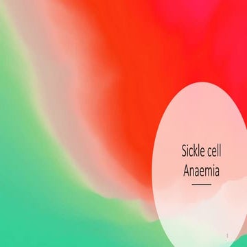 Sickle cell anaemia