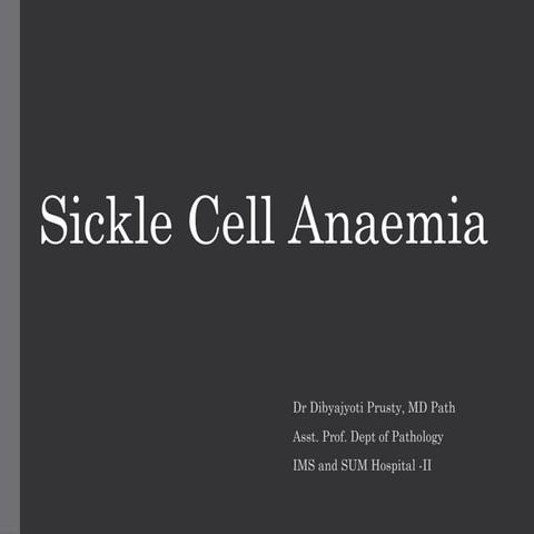 Sickle cell anemia and thalassemia | PPTX