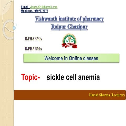Sickle cell anemia