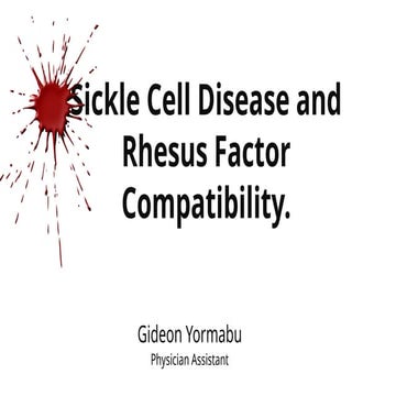 Comprehensive Overview of Sickle Cell Disease and Rhesus Factor ...