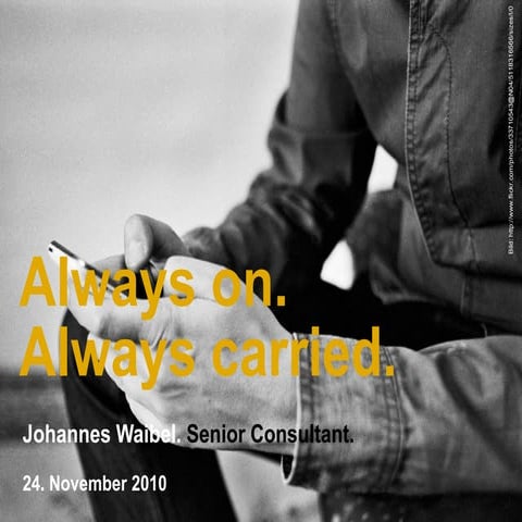 2010 - Mobile Trends / Referat Microsoft Schweiz