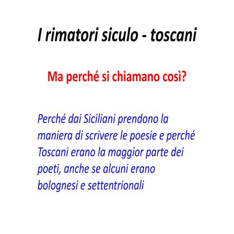 I rimatori siculo-toscani