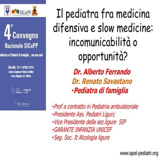 Sicupp slow medicine e Medicina dif...
