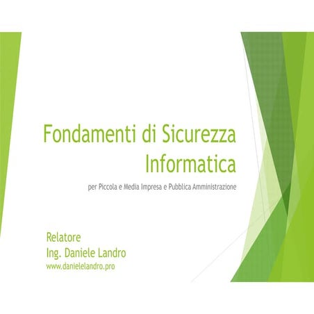 Fondamenti di Sicurezza Informatica