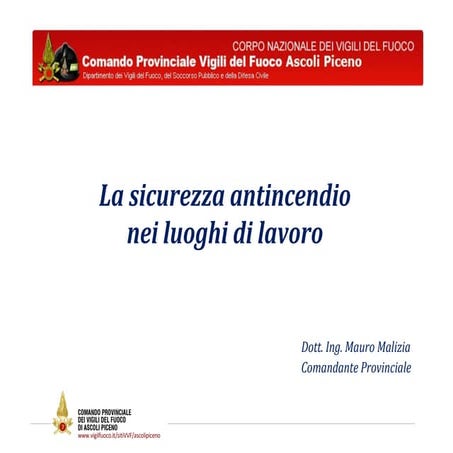 Sicurezza antincendio nei luoghi di lavoro v2.3