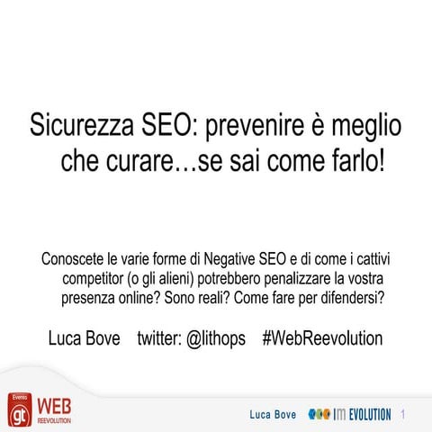 Negative Seo & Sicurezza Seo