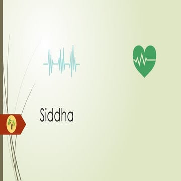 Siddha medicine origin philosophy and impact