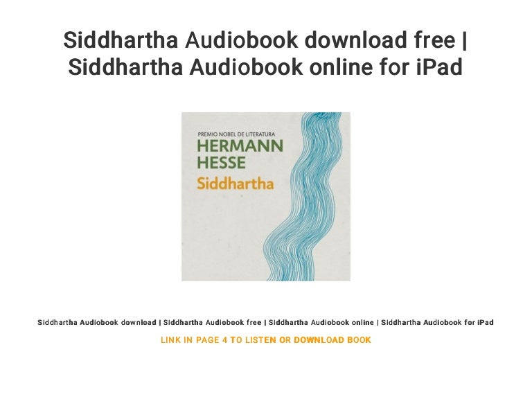 siddhartha audio book siddhartha audio book