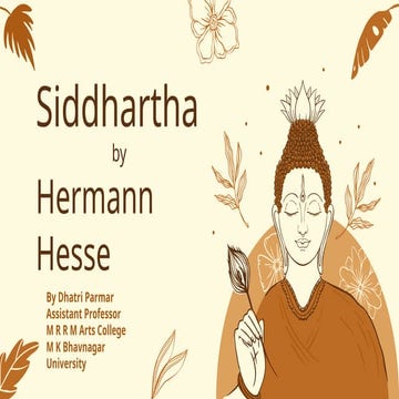 Siddhartha by Hermann Hesse IKS NEP 2020
