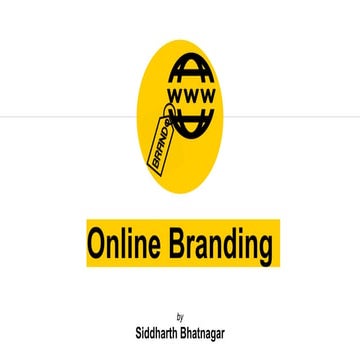 Presentation on Online Branding