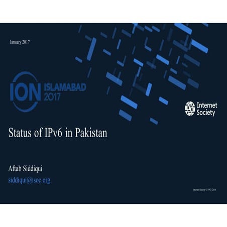 Status of IPv6 in Pakistan