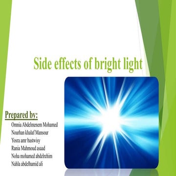 Side effects of bright light.pptx