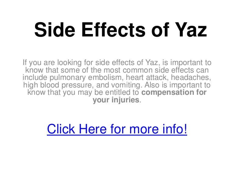 Side Effects of Yaz