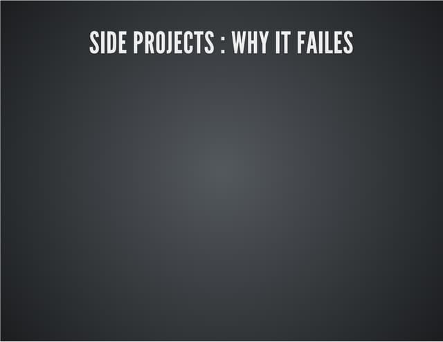 Side projects : why it fails