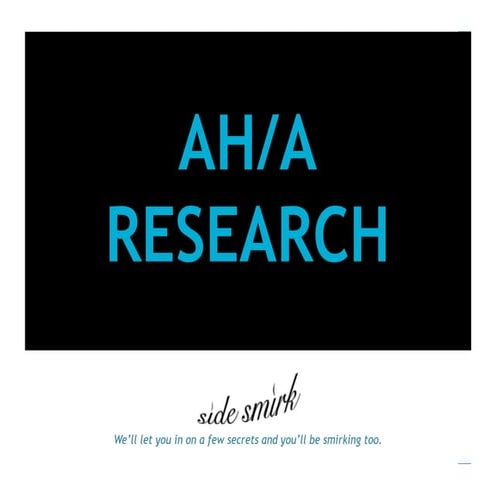 Side Smirk AH/A Research