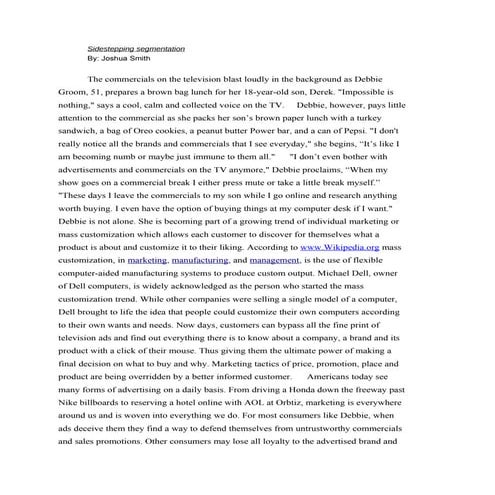 Sidestepping Segmentation