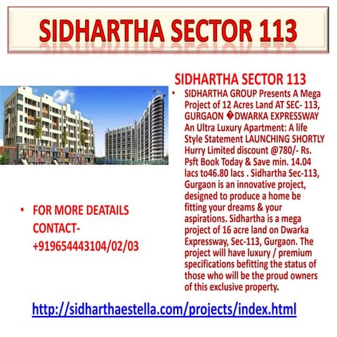 Sidhartha sector 113