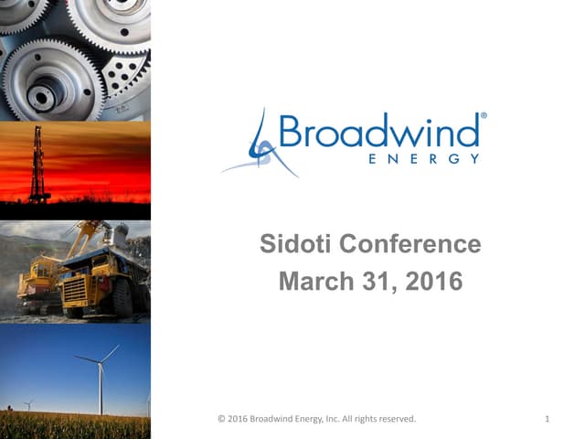 Sidoti conference 3.31.16