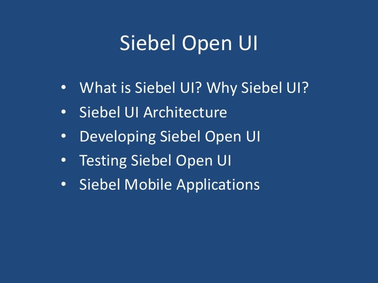 Siebel Chart Server