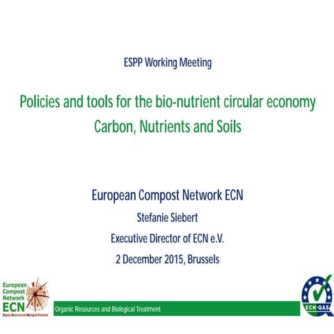 Stefanie Siebert - ECN - Policies and tools for the bio-nutrient circular eco...