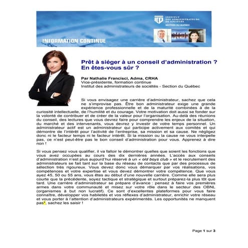 Sieger Sur Un  Conseil