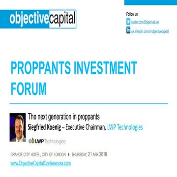 The next generation in proppants