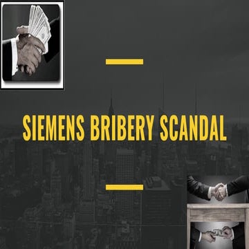 Siemens bribery case study