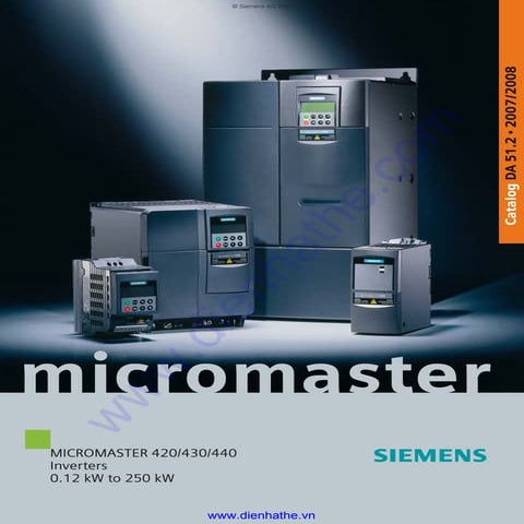 Siemens catalog tong hop siemens micromaster drive