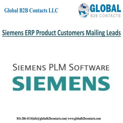 Siemens ERP product customers mailing leads
