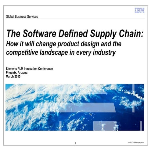 The software defined supply chain