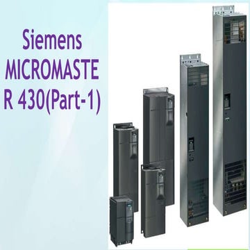 Siemens MICRO VFD part 1