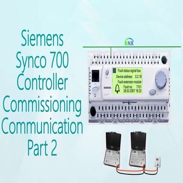 Siemens synco 700 controller commissioning communication part 2
