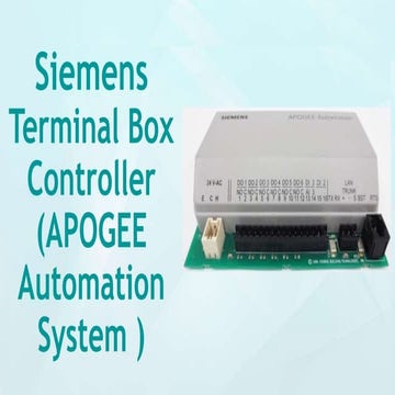 Siemens Terminal Box Controller (APOGEE Automation System )