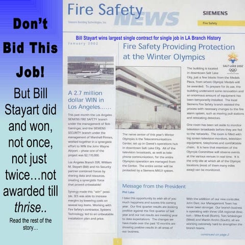 Bill Stayart Sales Conquests