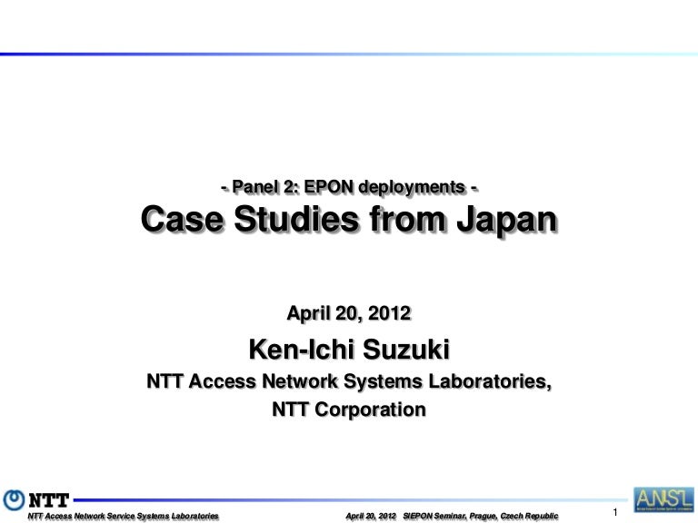 Case Studies from Japan