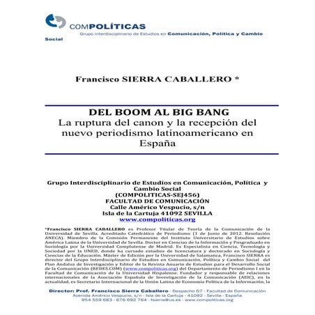 Del Boom al Big Bang