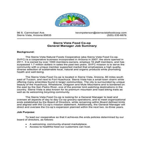 Hiring General Manager