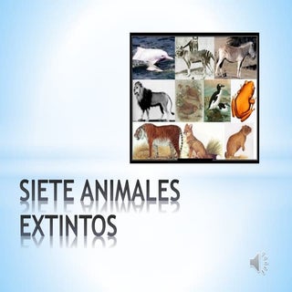 Siete animales extintos