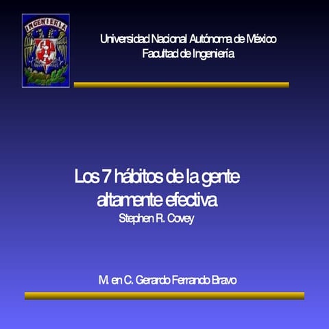 Siete habitos de la gente efectiva