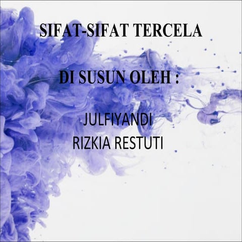 Sifat sifat tercela2