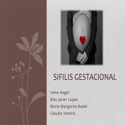 Sifilis gestacional 